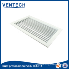 Grille simple de déflexion en aluminium de ventilation de système de la CAHT